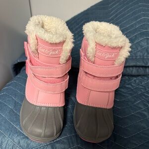Cat & Jack Pink and Gray Kids' Boots